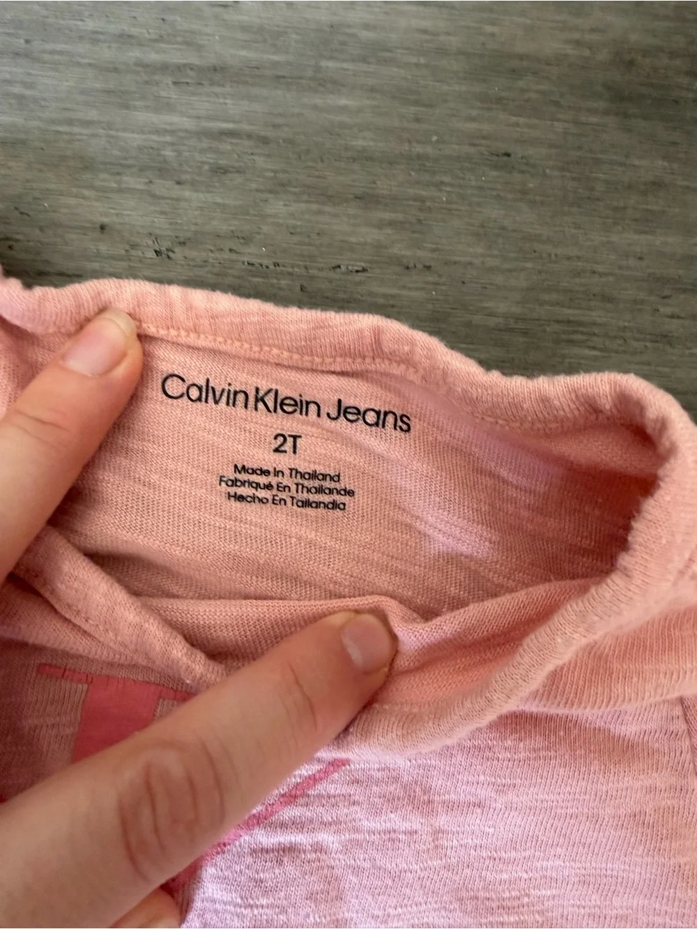 Calvin Klein Jeans Pink Ruffle Tee & Logo Shorts Set